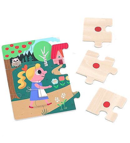 Vilac WoodJigsaw Puzzle - 4x9 Bricks - Goldilocks