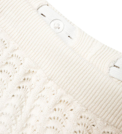 Lil' Atelier Shorts - Strik - NmfJohanna - Coconut Milk m. Hulmø