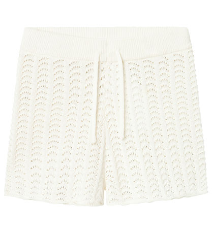 Lil' Atelier Shorts - Strik - NmfJohanna - Coconut Milk m. Hulmø