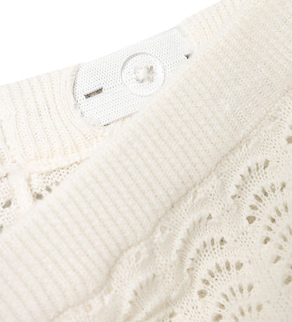 Lil' Atelier Shorts - Strik - NbfJohanna - Coconut Milk m. Hulmø
