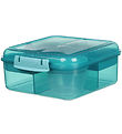 Sistema Madkasse m. Beholder - Bento Cube - 1,25 l - Teal Stone Sistema Madkasse m. Beholder - Bento Cube - 1,25 l - Teal Stone
