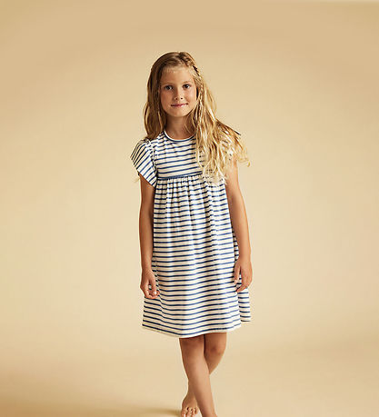 Creamie Kjole - Stripe - Colony Blue