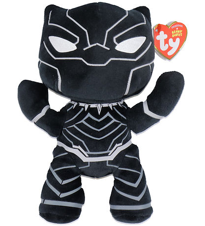 Ty Bamse - Beanie Babies - 20 cm - Marvel Black Panther Ty Bamse - Beanie Babies - 20 cm - Marvel Black Panther