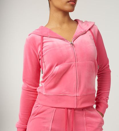 Juicy Couture Cardigan - Robertson - Velour - Hot Pink Juicy Couture Cardigan - Robertson - Velour - Hot Pink