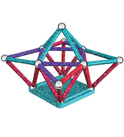 Geomag Magnetsæt - Glitter Recycled - 60 Dele