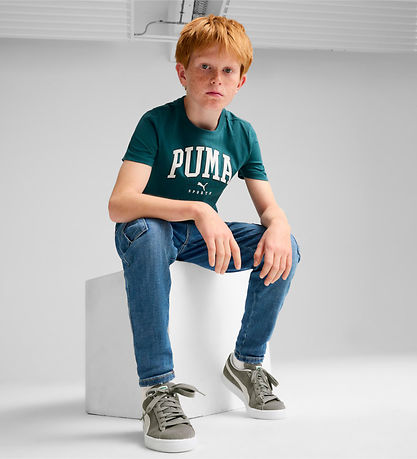 Puma T-shirt - Squad Big Graphic Tee - Cold Green Puma T-shirt - Squad Big Graphic Tee - Cold Green