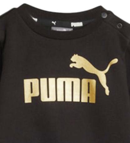 Puma Sweatsæt - Minicats ESS Crew Jogger - Sort Puma Sweatsæt - Minicats ESS Crew Jogger - Sort