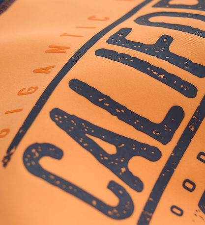 Color Kids Badebluse - Tangerine/Sort m. Print Color Kids Badebluse - Tangerine/Sort m. Print