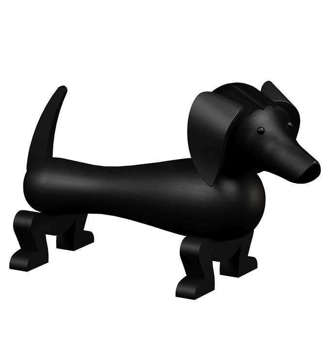 Kay Bojesen Gravhund, mellem - Mørk bejdset eg