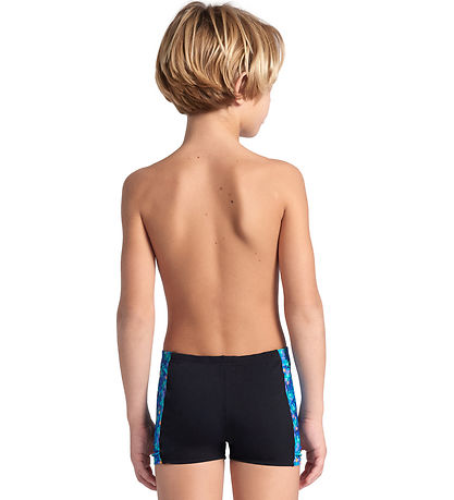 Arena Badebukser - Pooltiles - Black/Blue Multi