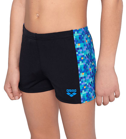 Arena Badebukser - Pooltiles - Black/Blue Multi