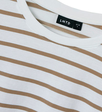 LMTD Bluse - NlfLivo - Mocha Merinque/ White LMTD Bluse - NlfLivo - Mocha Merinque/ White