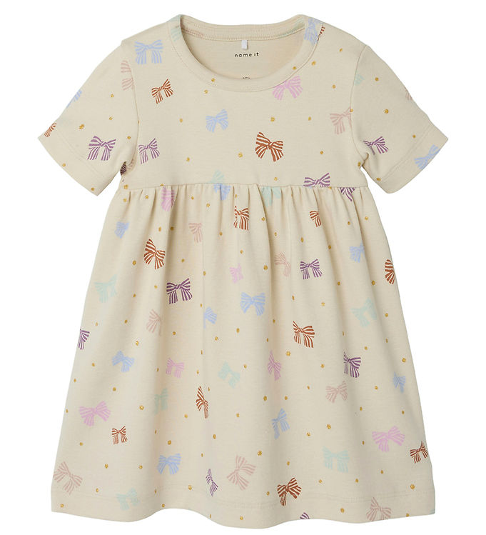 Name It Birch Sløjfer Kjole - Str. 6m 68cm