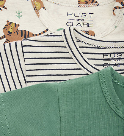 Hust and Claire T-shirt - 3-pak - Asmo - French Oak