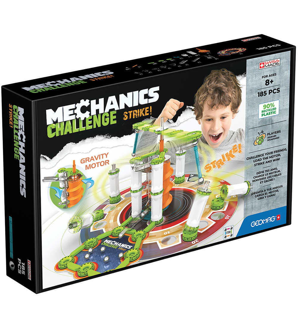 Geomag Magnetset - Mechanics Challenge Strike - 185 Teile - Geomag - One Size - Magnetspielzeug