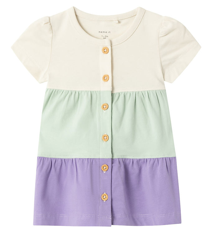 NAME IT Kortærmet Kjole Jomai Bougainvillea