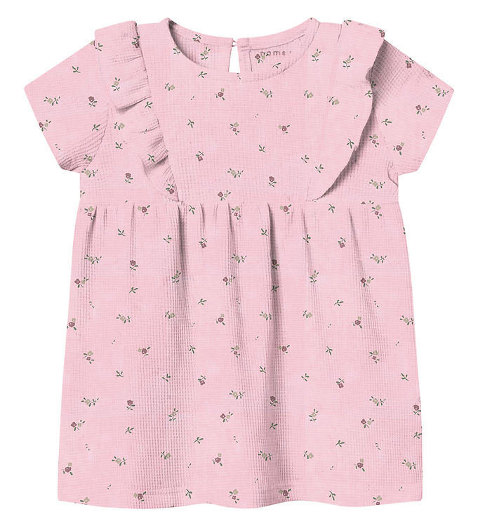Name It Parfait Pink Blomstret Kjole - Str. 1m 56cm