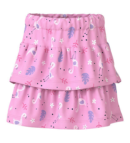 Name It Sæt - Nederdel/T-Shirt - NmfVigea - Bright White/Bonbon