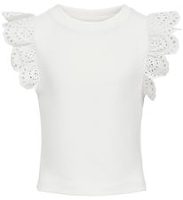 Kids Only Top - KogDrea - Cloud Dancer m. Hulmønster Kids Only Top - KogDrea - Cloud Dancer m. Hulmønster