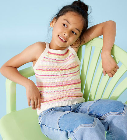 Kids Only Top - Strik - KogBelli - Ecru m. Striber Kids Only Top - Strik - KogBelli - Ecru m. Striber