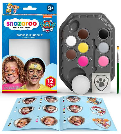 Snazaroo Ansigtsmaling - 8 Farver - Paw Patrol Sky & Rubble