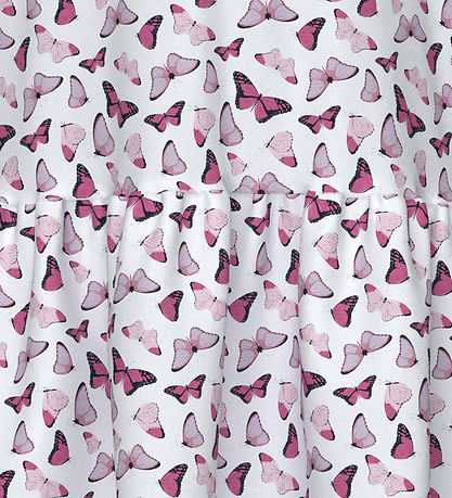 Name It Kjole - NkfVigga Capsl - Bright White/Butterflies