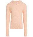 Calvin Klein Bluse - Strik - Rib - Polo Collar - Pink Sand Calvin Klein Bluse - Strik - Rib - Polo Collar - Pink Sand