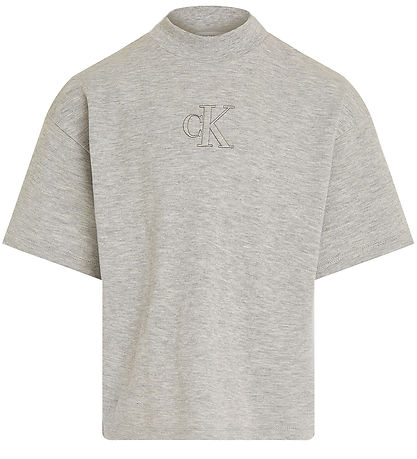 Calvin Klein T-shirt - Monogram - Light Grey Heather Calvin Klein T-shirt - Monogram - Light Grey Heather