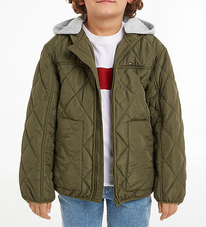 Tommy Hilfiger Dynejakke - Utility Olive Tommy Hilfiger Dynejakke - Utility Olive