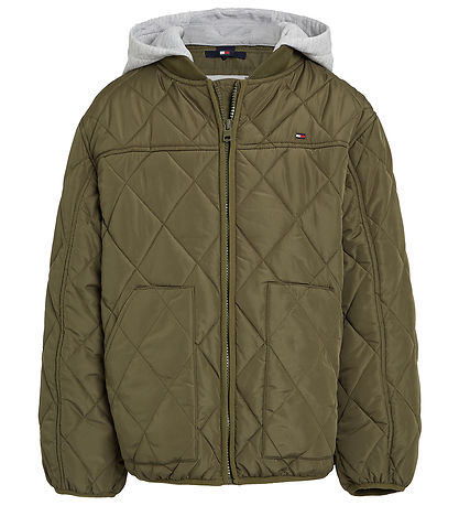 Tommy Hilfiger Dynejakke - Utility Olive Tommy Hilfiger Dynejakke - Utility Olive