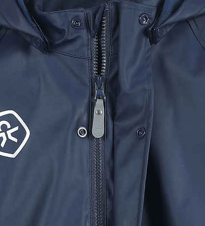 Color Kids Regntøj m. Seler - PU - Dress Blues