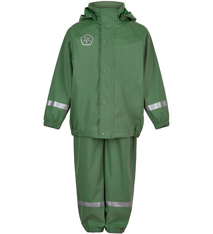 Color Kids Regntøj m. Seler - PU - Dark Ivy Color Kids Regntøj m. Seler - PU - Dark Ivy