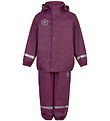 Color Kids Regntøj m. Seler - PU - Plum Caspia Color Kids Regntøj m. Seler - PU - Plum Caspia