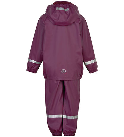 Color Kids Regntøj m. Seler - PU - Plum Caspia Color Kids Regntøj m. Seler - PU - Plum Caspia
