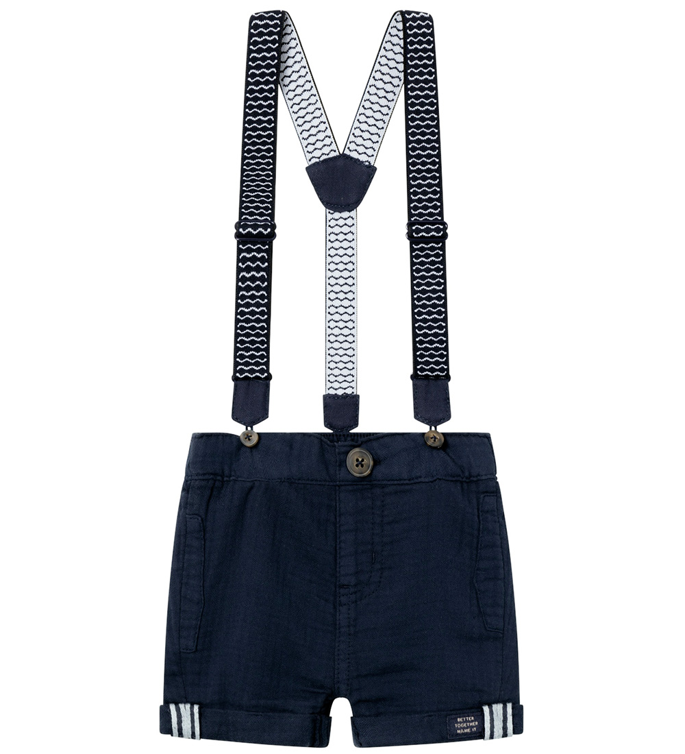 Name It Shorts m. Träger - NbmBen - Dark Sapphire - Name It - 56 - Shorts