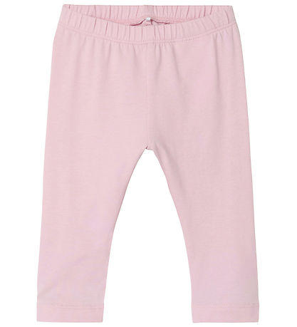 Name It Leggings - NbfJennas - Parfait Pink m. Flæse