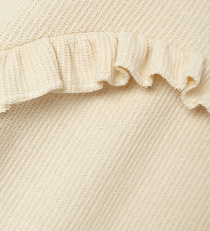 Lil Atelier Kjole - Rib - NmfJolene - Bleached Sand m. Struktur