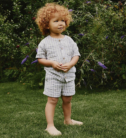 Lil Atelier Skjorte - NmmJoey - Bleached Sand m. Tern Lil Atelier Skjorte - NmmJoey - Bleached Sand m. Tern