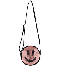 Molo Skuldertaske - Glitter Smile Bag - Sort/Rosa Molo Skuldertaske - Glitter Smile Bag - Sort/Rosa
