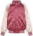 Molo Bomberjakke - Haru - Dark Rose/Creme m. Broderi Molo Bomberjakke - Haru - Dark Rose/Creme m. Broderi
