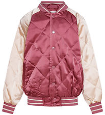 Molo Bomberjakke - Haru - Dark Rose/Creme m. Broderi Molo Bomberjakke - Haru - Dark Rose/Creme m. Broderi