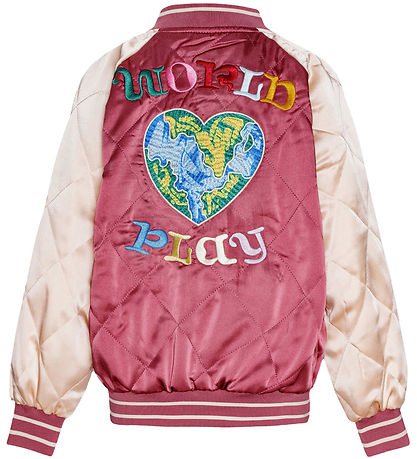 Molo Bomberjakke - Haru - Dark Rose/Creme m. Broderi