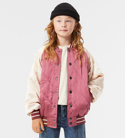 Molo Bomberjakke - Haru - Dark Rose/Creme m. Broderi