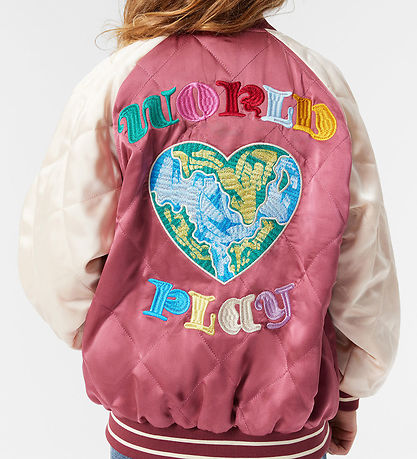 Molo Bomberjakke - Haru - Dark Rose/Creme m. Broderi