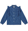 Molo Skjorte - Raphaella - Mid Blue Wash Molo Skjorte - Raphaella - Mid Blue Wash