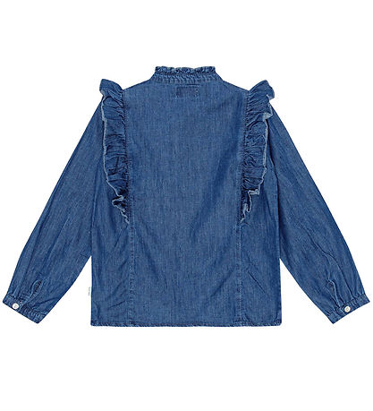 Molo Skjorte - Raphaella - Mid Blue Wash Molo Skjorte - Raphaella - Mid Blue Wash