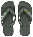 Havaianas Klipklapper - Brasil Logo - Olive Green