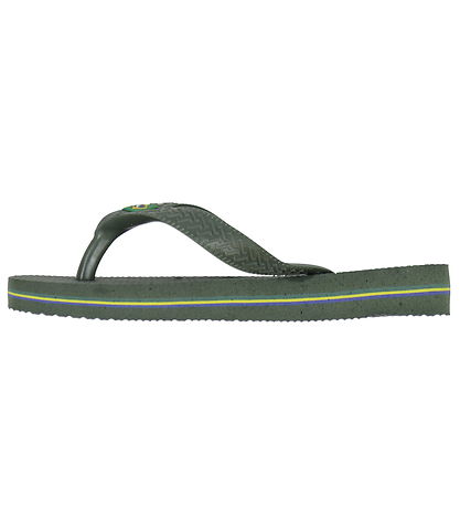 Havaianas Klipklapper - Brasil Logo - Olive Green