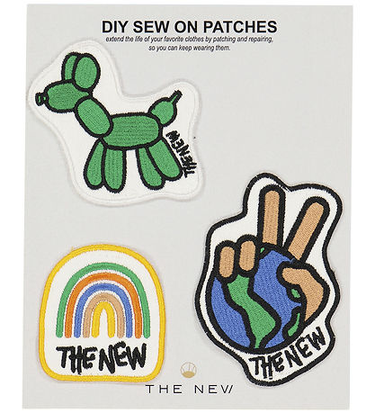 The New Mærker - 3-pak - TnDiy Sew on Patches -  Bright Green The New Mærker - 3-pak - TnDiy Sew on Patches -  Bright Green