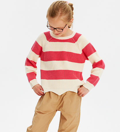 The New Bluse - Strik - Rib - TnOlly - Geranium The New Bluse - Strik - Rib - TnOlly - Geranium